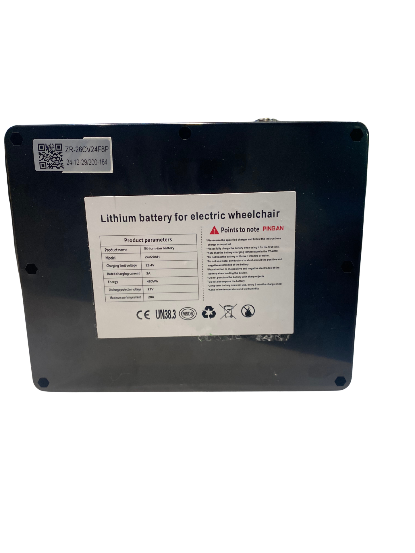 TrueNorth TN05 Electric Wheelchair Battery (20 AH)- Extended Range