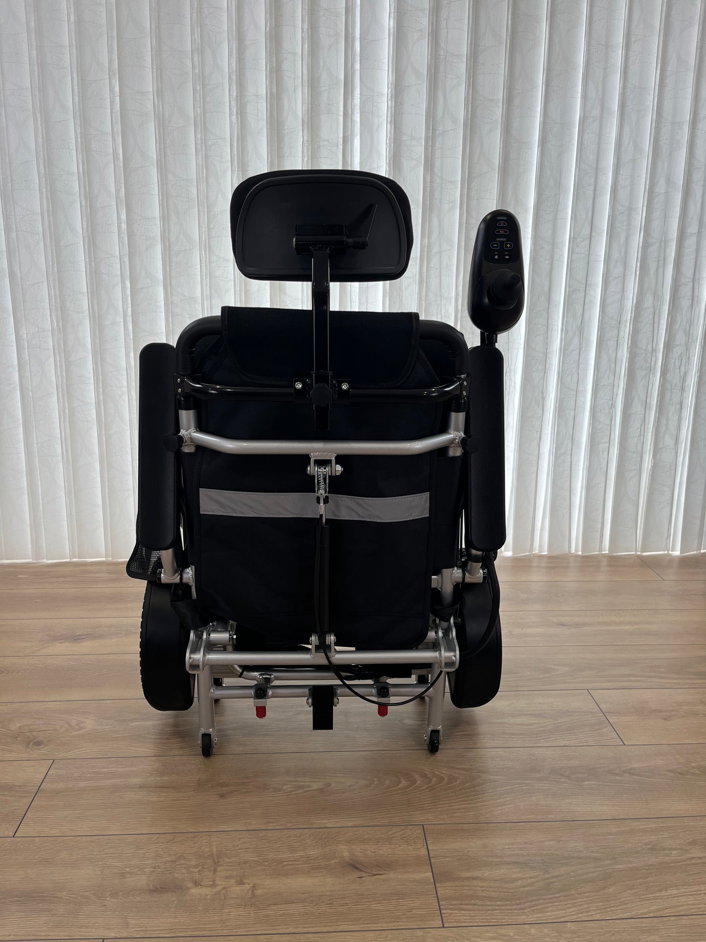 TrueNorth TN02- Reclining Electric Wheelchair with Adjustable Headrest: Foldable, Long Range, All Terrain & Heavy-Duty | Dual Motor Power Airline Approved Wheelchair