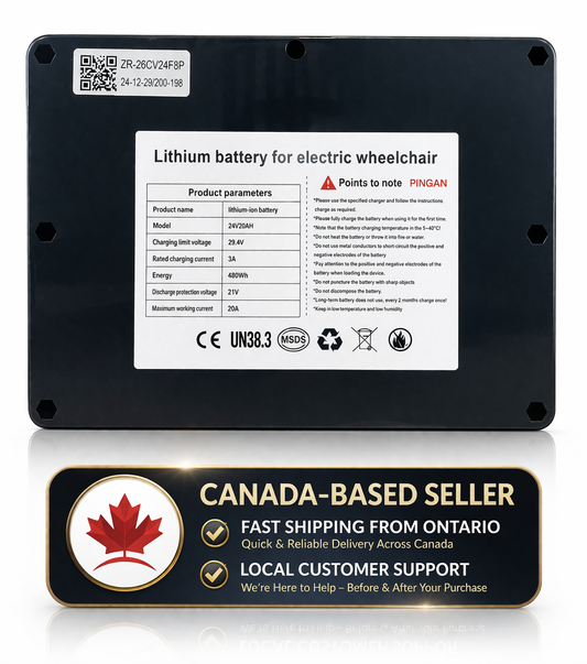 TrueNorth TN05 Electric Wheelchair Battery (20 AH)- Extended Range