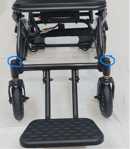 Front Wheel Fork Frame Cap for TrueNorth TN03 Electric Wheelchair (Pair)